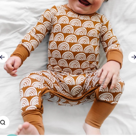 Little Sleepies Rust Rainbows Crescent Zippy - Signature print 0-3mo NWT - Picture 1 of 8